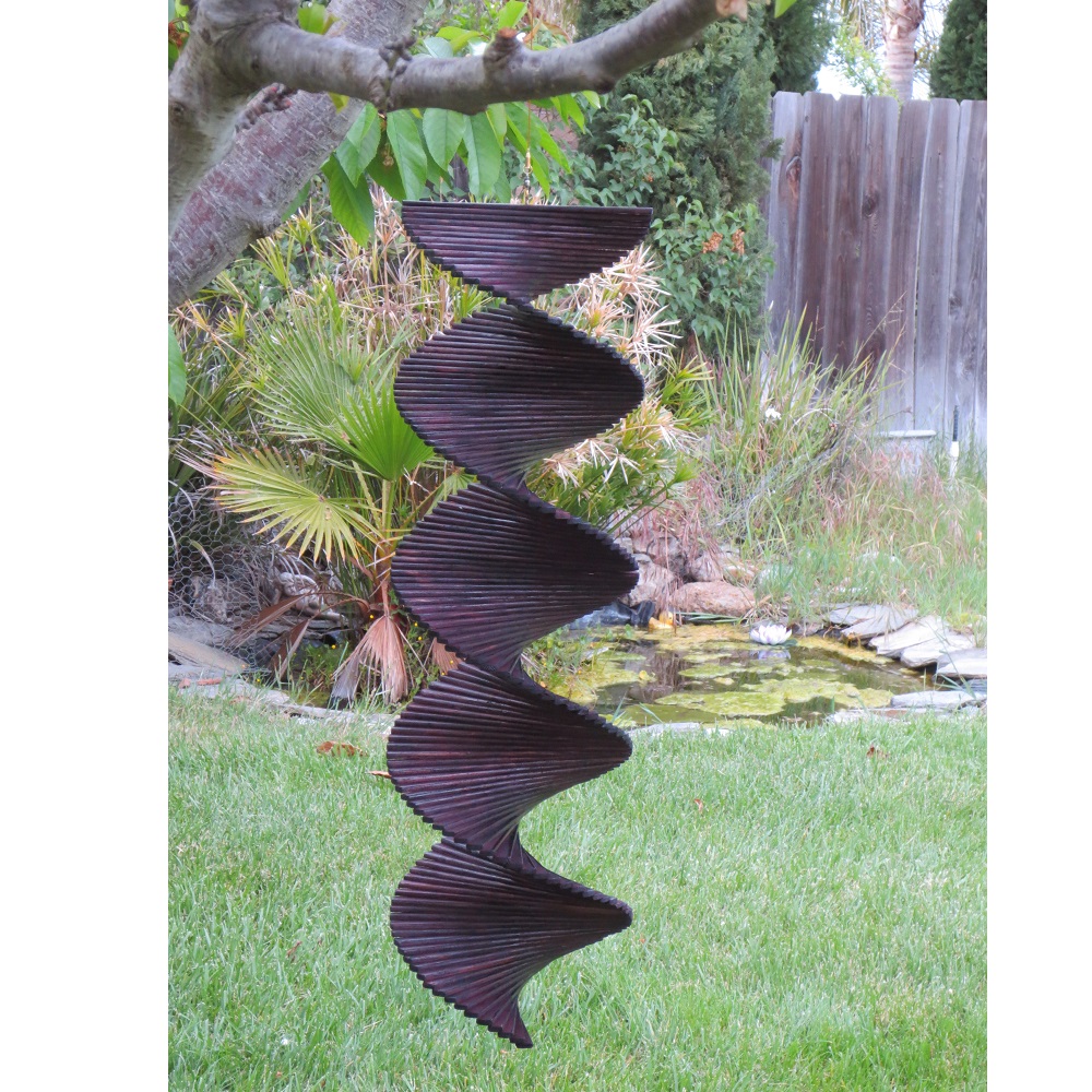 Purple Wooden Wind Spinner